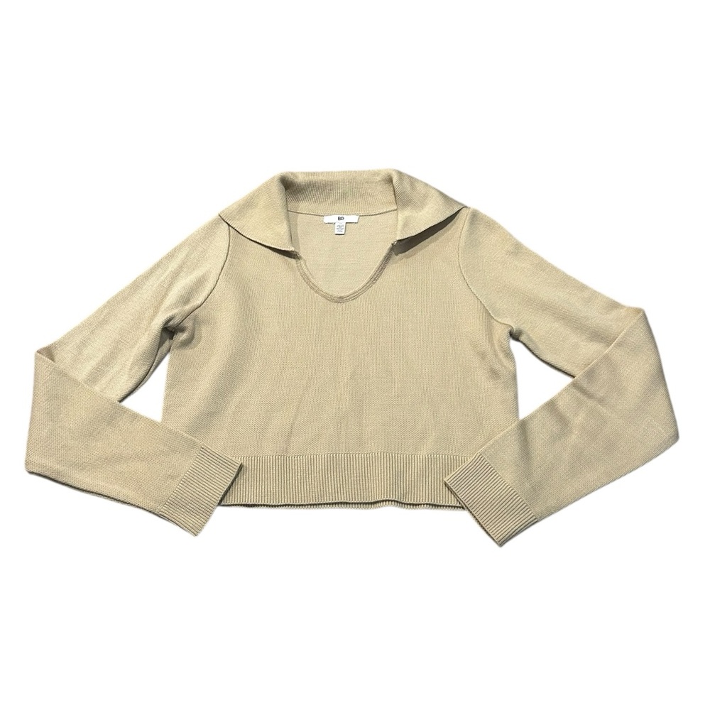 3/$15 BP slightly cropped collared sweater